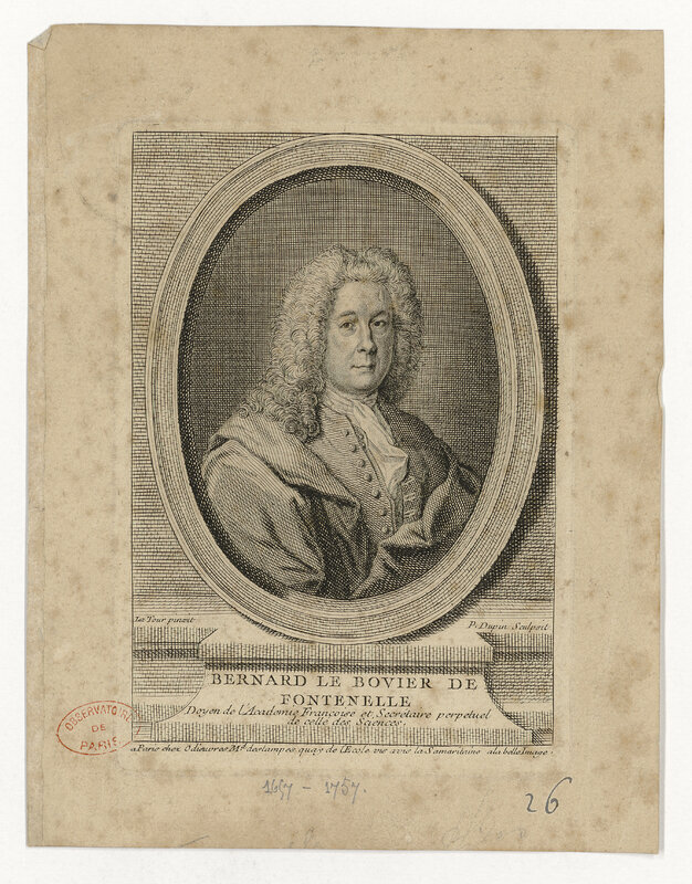 FONTENELLE [Bernard le Bovier de]. (titre forgé)