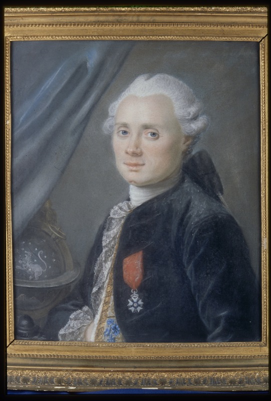 Portrait de Charles Messier - Pastel d'Ansiaume (1771)