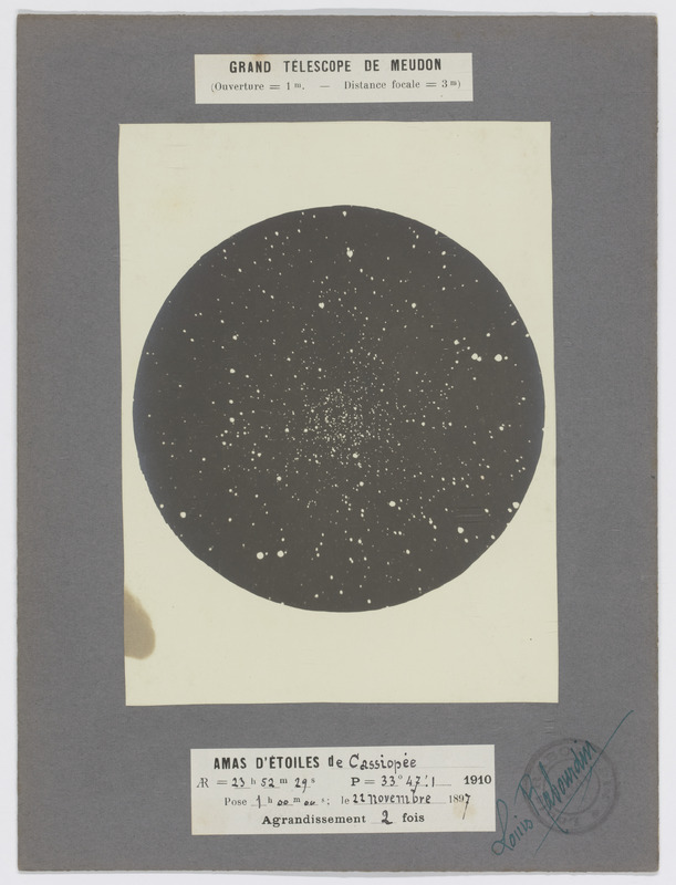 Cassiopée, 21-11-1897, x2, 1h, pris au grand télescope de Meudon. (titre forgé)