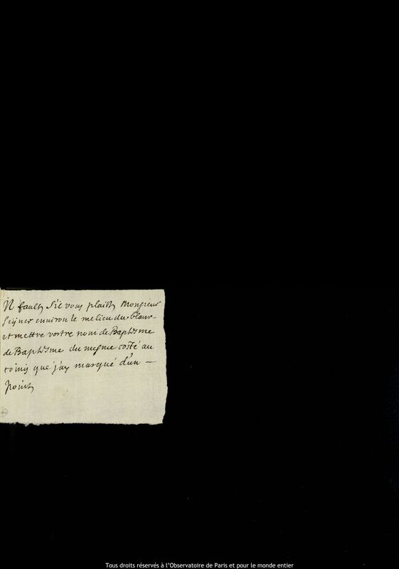 Texte manuscrit d'Antoine-Gédéon Le Ménestrel de Hauguel à Jan Heweliusz, Paris, 6 septembre 1664