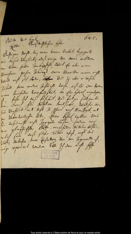 Lettre d'Andreas Concius à Jan Heweliusz, Kaliningrad, 3 mars 1661