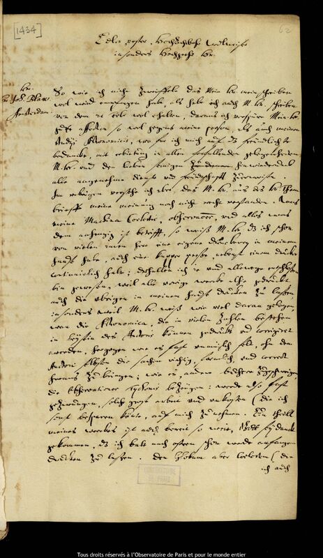 Lettre de Jan Heweliusz à Joan Blaeu, Gdansk, 28 mars 1671