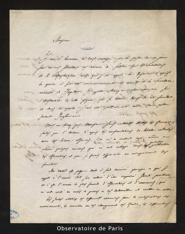 Lettre d'Eugène Albéri à François Arago, Florence le 30 mai 1846