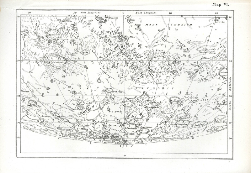 The moon and the condition and configurations of its surface