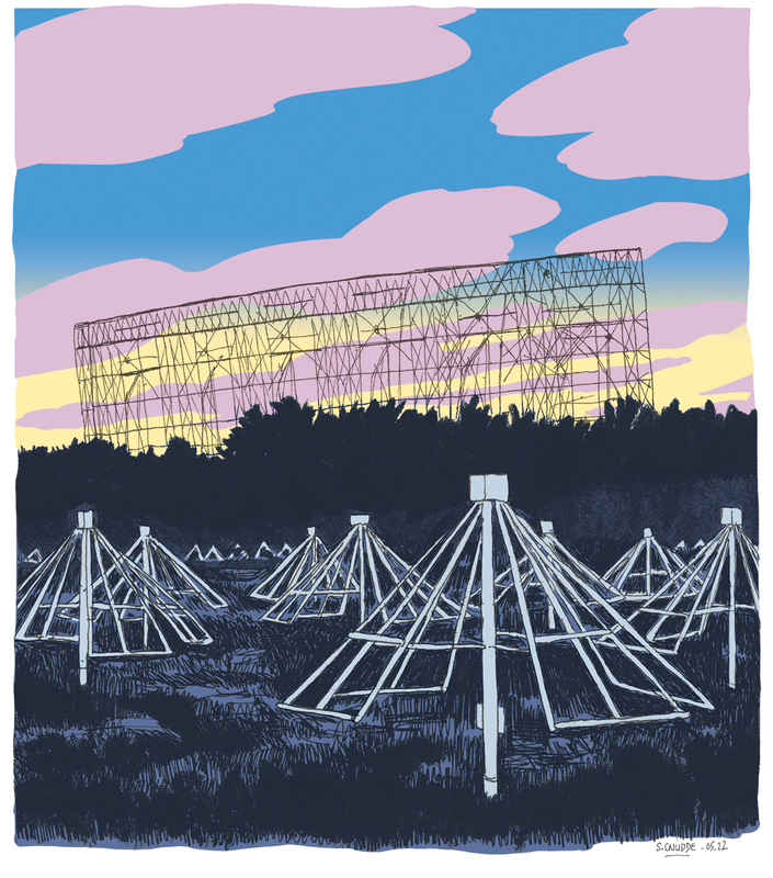 Les antennes de NenuFAR (vue d’artiste)