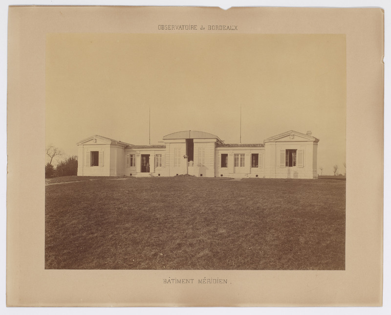 Observatoire de Bordeaux : bâtiment méridien (titre original)