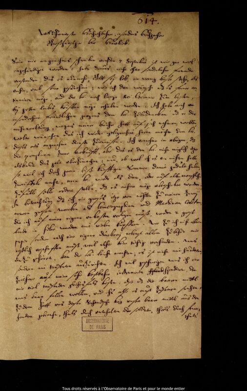 Lettre de Jan Heweliusz à Samuel Hartlib, Gdansk, 18 décembre 1660