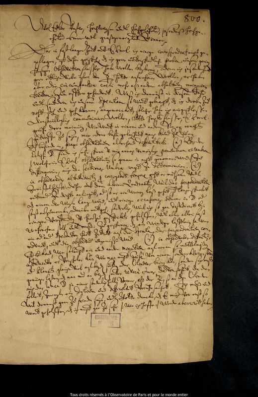 Lettre de Caspar March à Jan Heweliusz, Rostock, 16 mars 1663