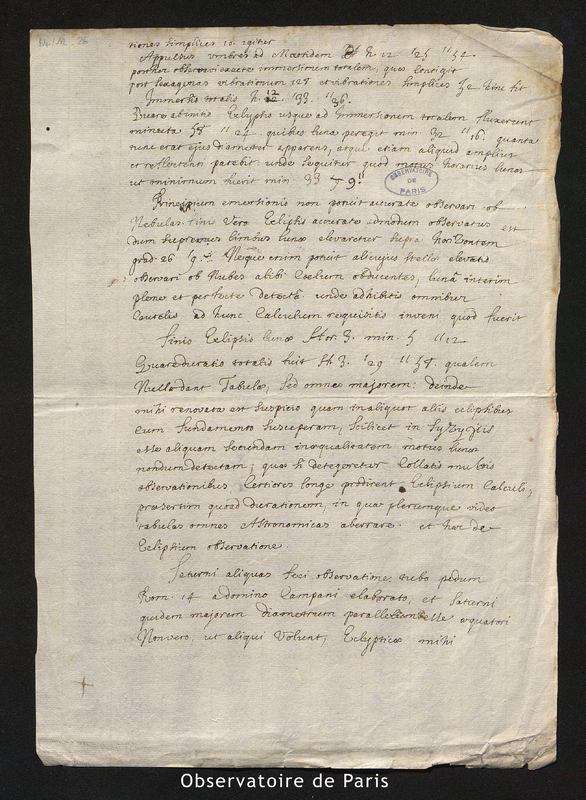 Lettre d'Antonius Thomas S.J, Nankin le 7 octobre 1685