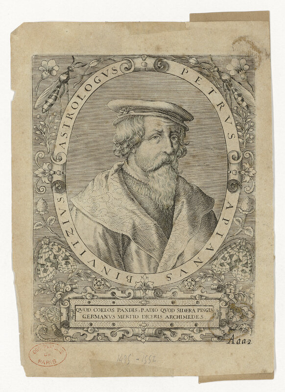 Portrait en médaillon d'Apianus [Peter Benewitz, dit Petrus] (titre forgé)