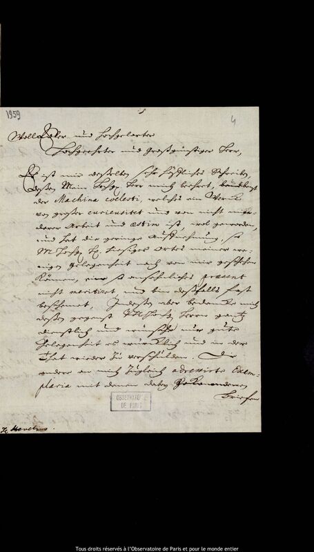 Lettre de Gottfried Schmidt à Jan Heweliusz, Kaliningrad, 13 mars 1679