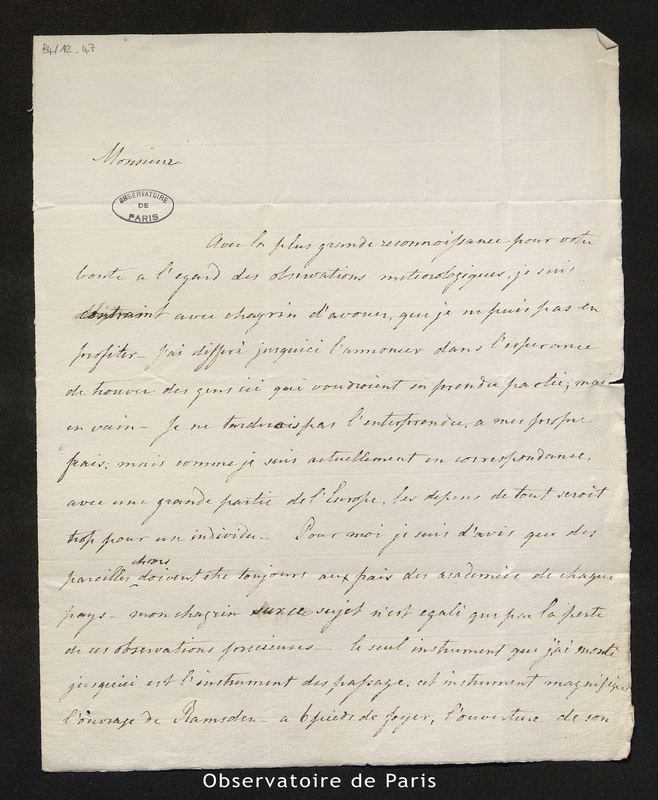 Lettre de Henry Ussher, le 12 [février] 1788