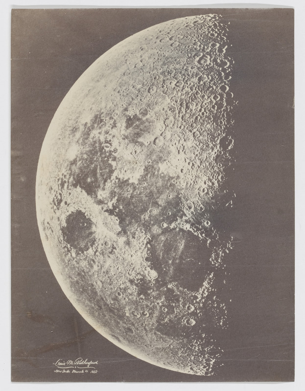 Reproduction de la photographie de la Lune de Rutherfurd du 4 mars 1865. (titre forgé)