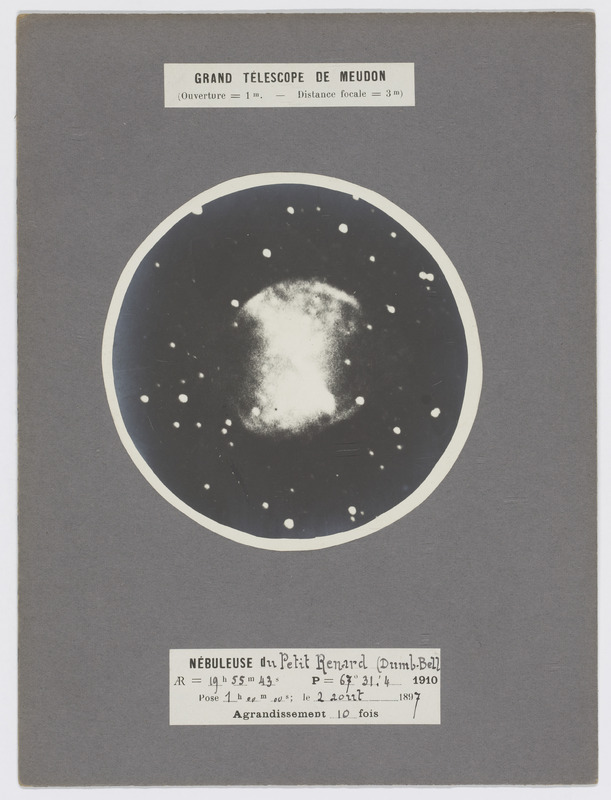 Petit Renard, 02-08-1897, x10, 1h, pris au grand télescope de Meudon. (titre forgé)