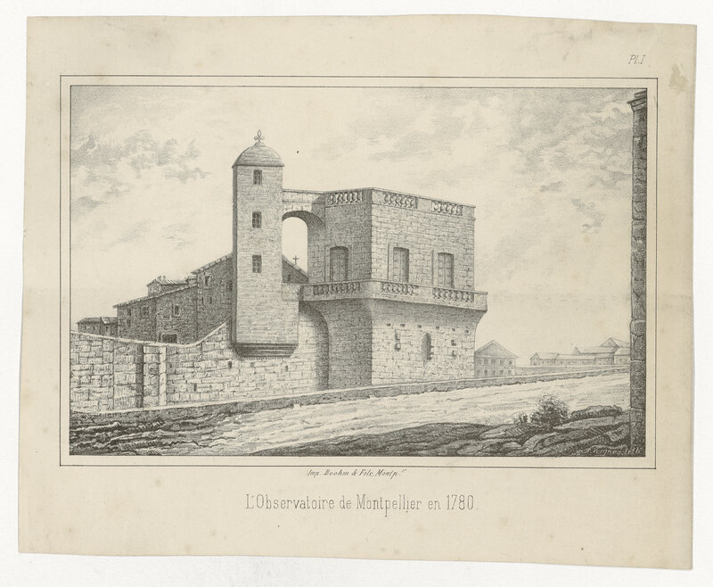 L’Observatoire de Montpellier en 1780 (titre original)