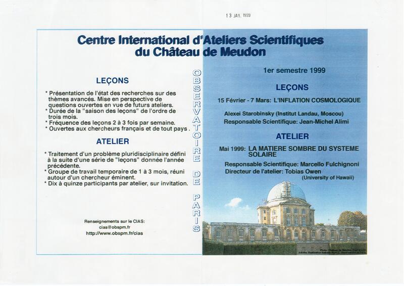 Centre International d'ateliers scientifiques du Château de Meudon