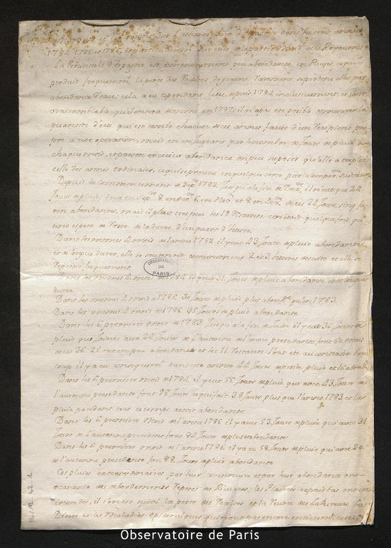 Lettre de Ulloa, Cadix le 31 décembre 1786