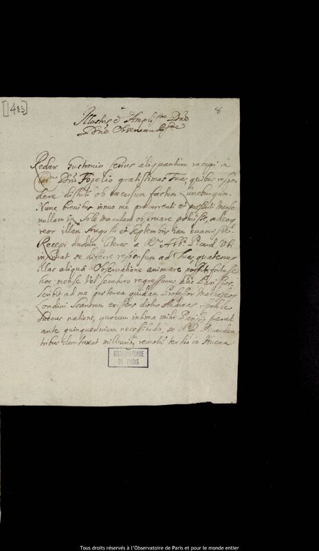 Lettre de Michal Antoni Hacki à Jan Heweliusz, Hambourg, 24 novembre 1671