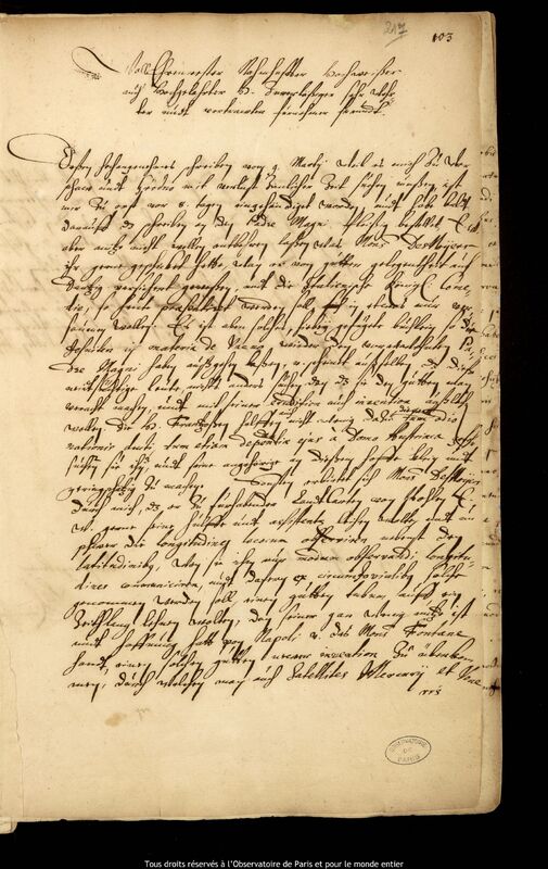 Lettre de Gabriel Krumhausen à Jan Heweliusz, Wilda, 16 avril 1648