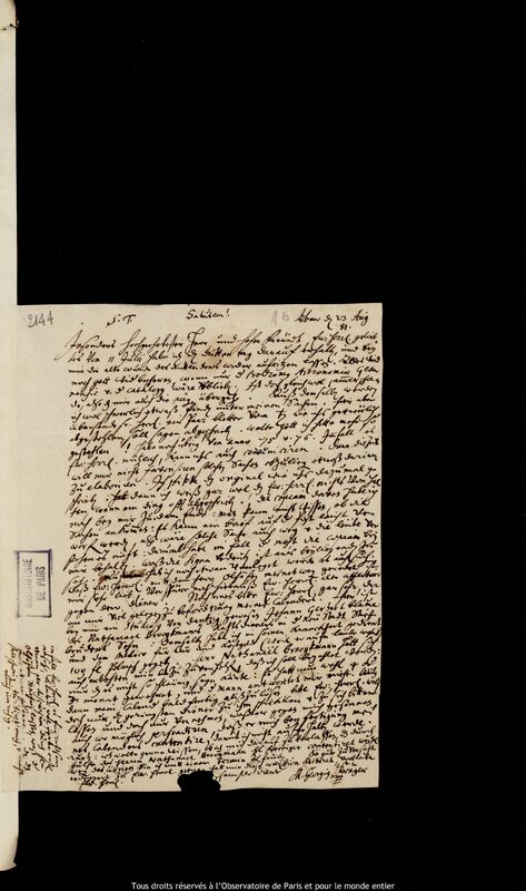 Lettre de Georg Krüger à Jan Heweliusz, Liepaja, 23 août 1681