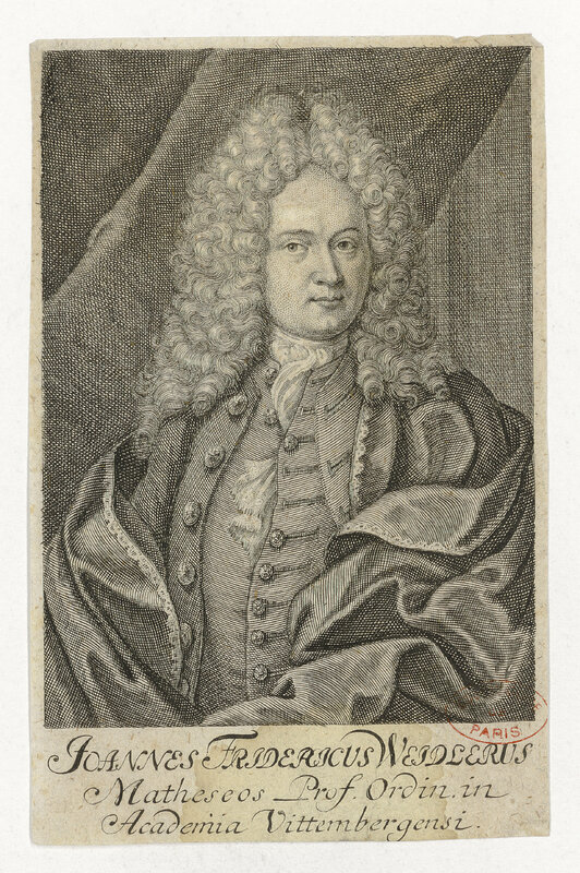 WEIDLER [Johann Friedrich]. (titre forgé)