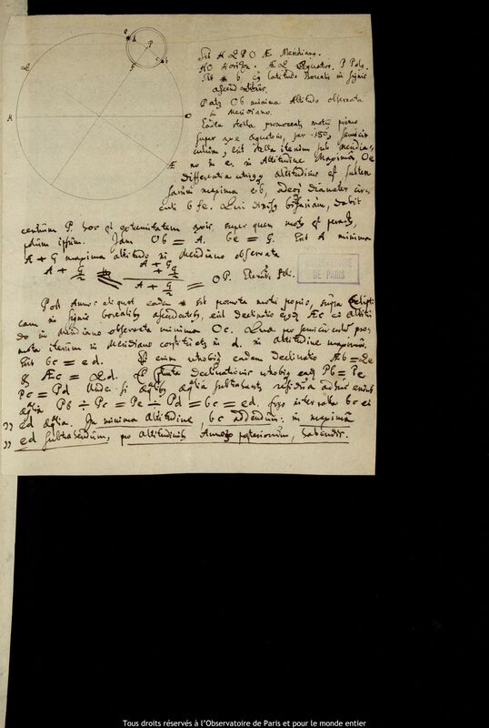 Texte manuscrit d’un auteur non identifié, 1675