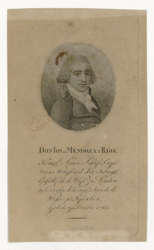 MENDOZA Y RIOS [don José de] (titre forgé)