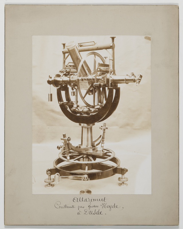 Altazimut [n°432] construit par Gustav Heyde, à Dresde (titre original)