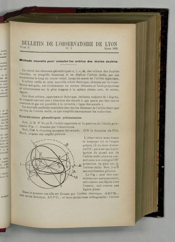 (1928) Bulletin de l'Observatoire de Lyon