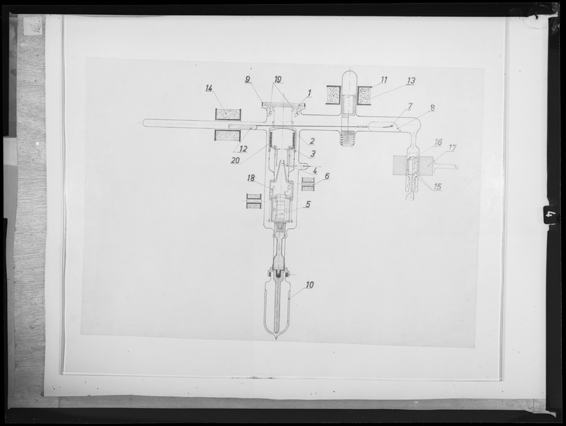 Schéma d'un télescope électronique le 2 octobre 1961 (titre forgé)