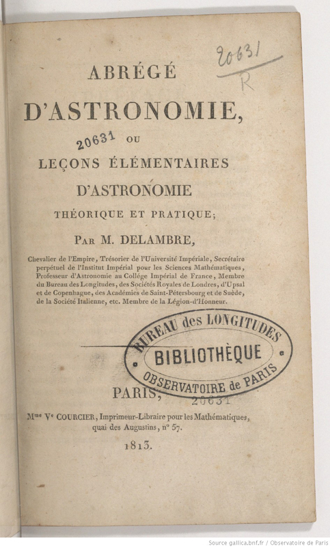 Abrégé d'astronomie, ou Leçons élémentaires d'astronomie théorique et pratique