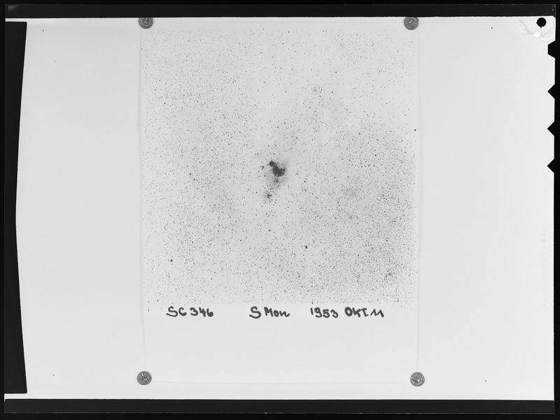 N.G.C 2264. Cliché télescope Schmidt pris par Wenzel (Sonneberg) (titre forgé)