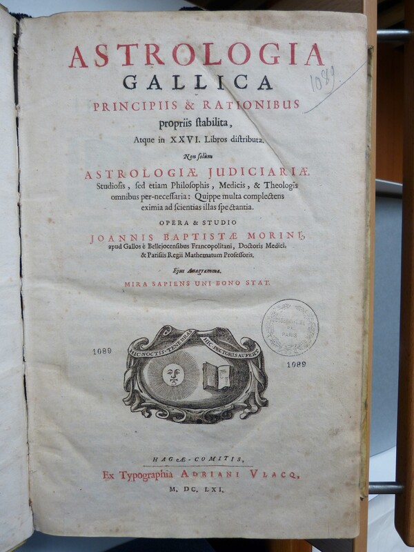 Astrologia Gallica principiis & rationibus propriis stabilita