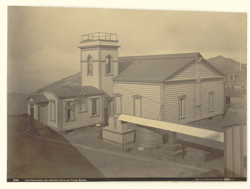 Lick Observatory : Meridian Circle and Transit Houses (titre original)