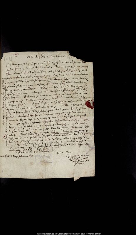 Lettre de Gottfried Wilhelm Leibniz à Jan Heweliusz, Francfort-sur-le-Main, 3 mai 1671