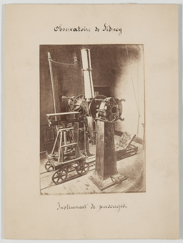 Observatoire de Sydney : instrument de passages (titre original)