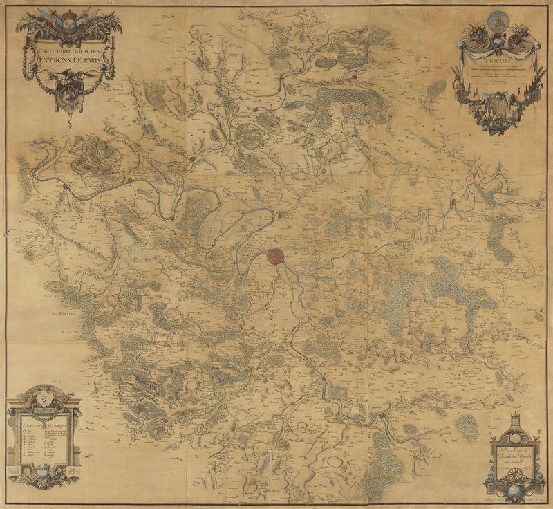Carte particulière des environs de Paris