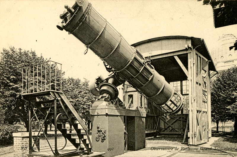 Télescope de 1m20 de l'Observatoire de Paris (titre forgé)