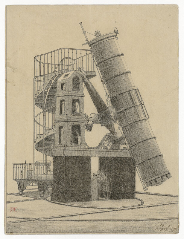 Télescope de 1,20m de l’Observatoire de Paris (titre forgé)