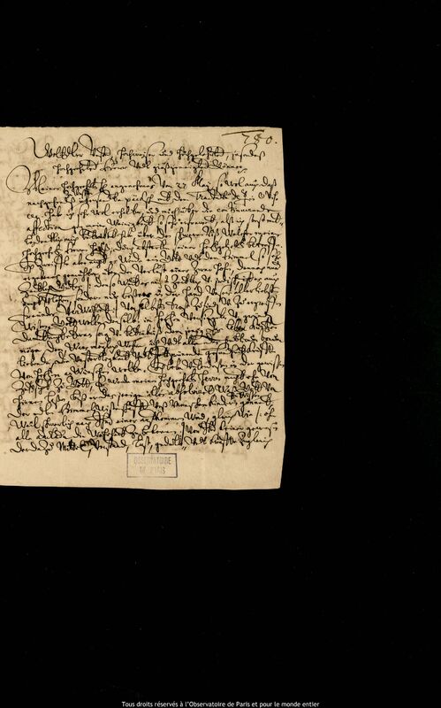 Lettre de Caspar March à Jan Heweliusz, Rostock, 3 juillet 1662