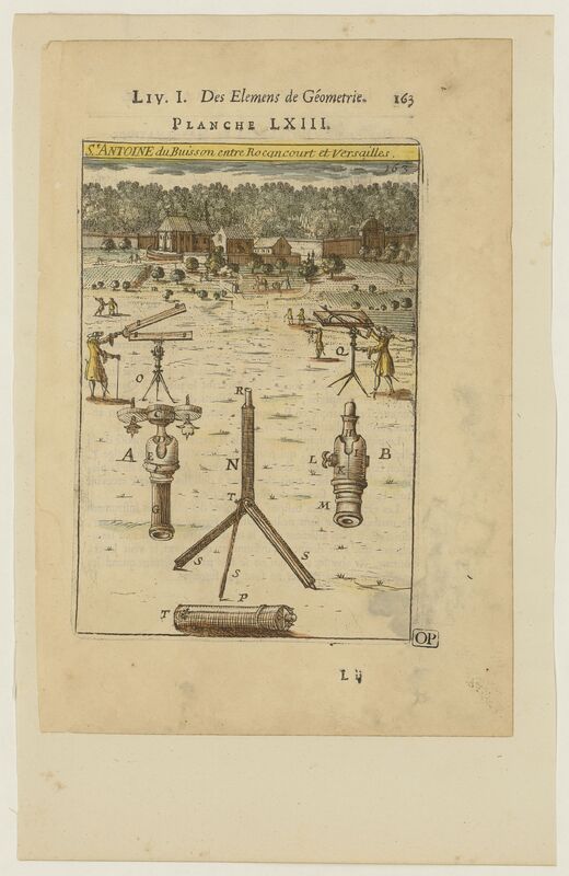 Lever de plans entre Rocquencourt et Versailles (titre forgé)