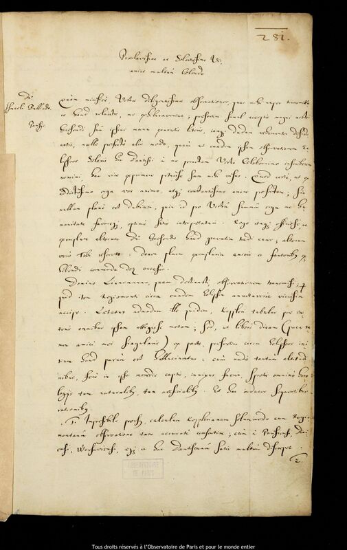 Lettre de Jan Heweliusz à Ismaël Boulliau, Gdansk, 29 juillet 1652