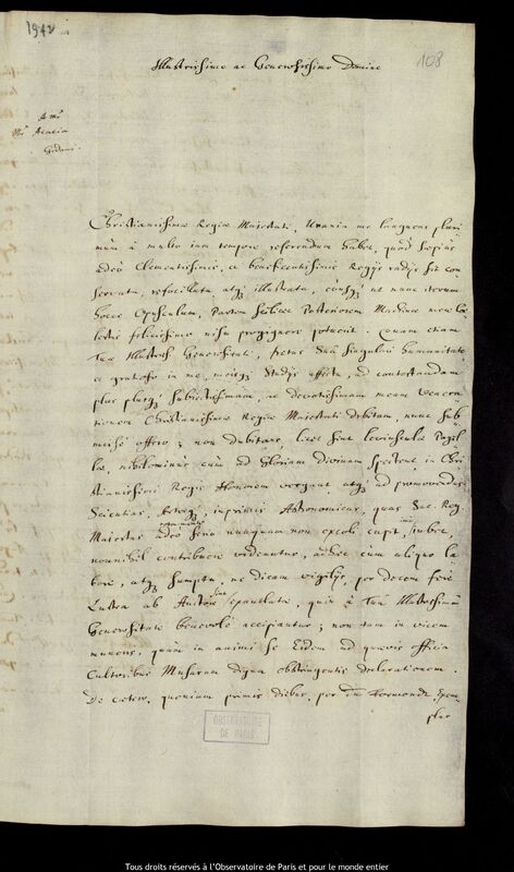 Lettre de Jan Heweliusz à Roger Akakia, Gdansk, 22 avril 1679