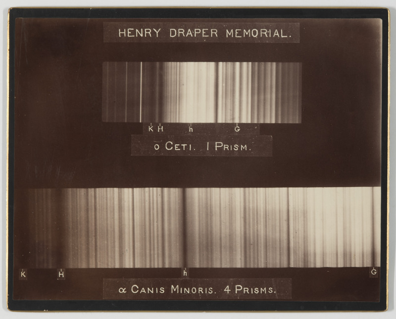 Spectres d’étoiles (titre forgé), Henry Draper Memorial : ? Ceti [one prism], ? Canis Minoris [four prisms] (titre original)