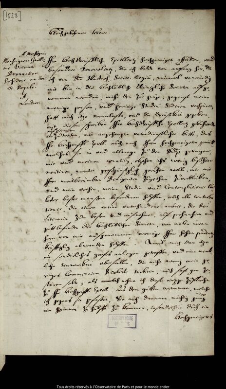 Lettre de Jan Heweliusz à William Brouncker, Gdansk, 6 août 1672