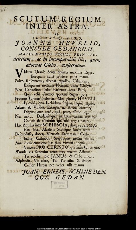 Texte imprimé de Johann Ernst von Schmieden, Constantin Freder et Johann Peter Titz, 1 janvier 1650 - 26 octobre 1675